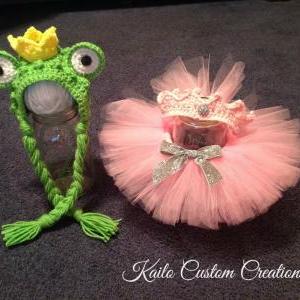 Frog Prince & Princess, Bonnet, Crown..
