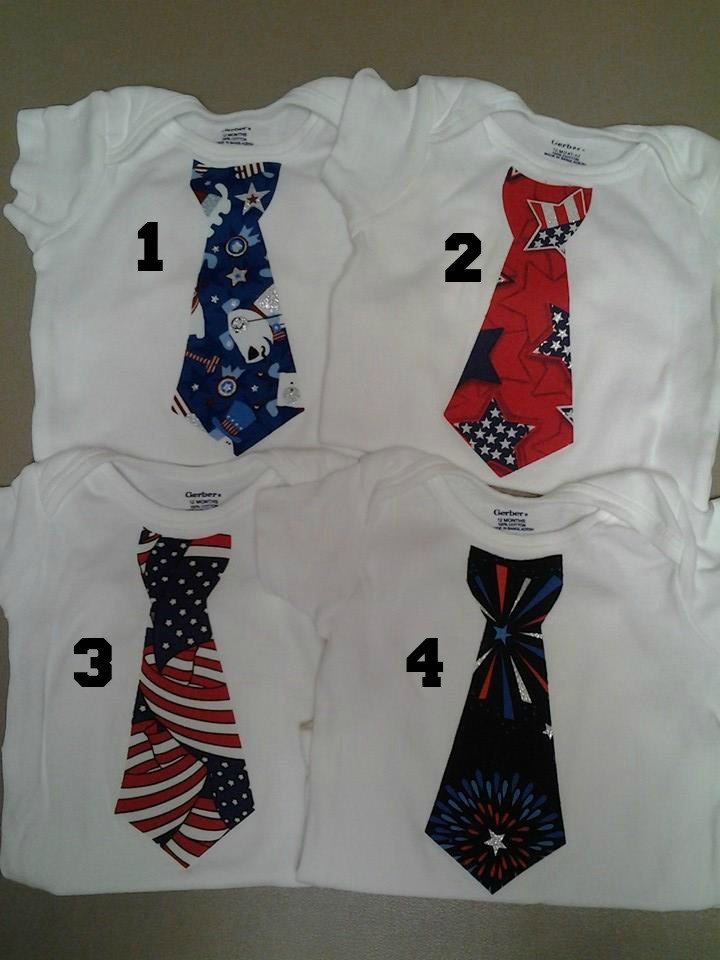 Little Man Fourth Of July Applique Tie Onesie, Independence Day, 4th Of July Patriotic Outfit, Newborn Baby Child Toddler